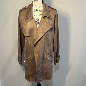 Fashion Nova Women’s Lightweight Suede Trench